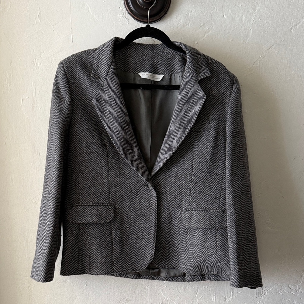 Vintage Herringbone Blazer